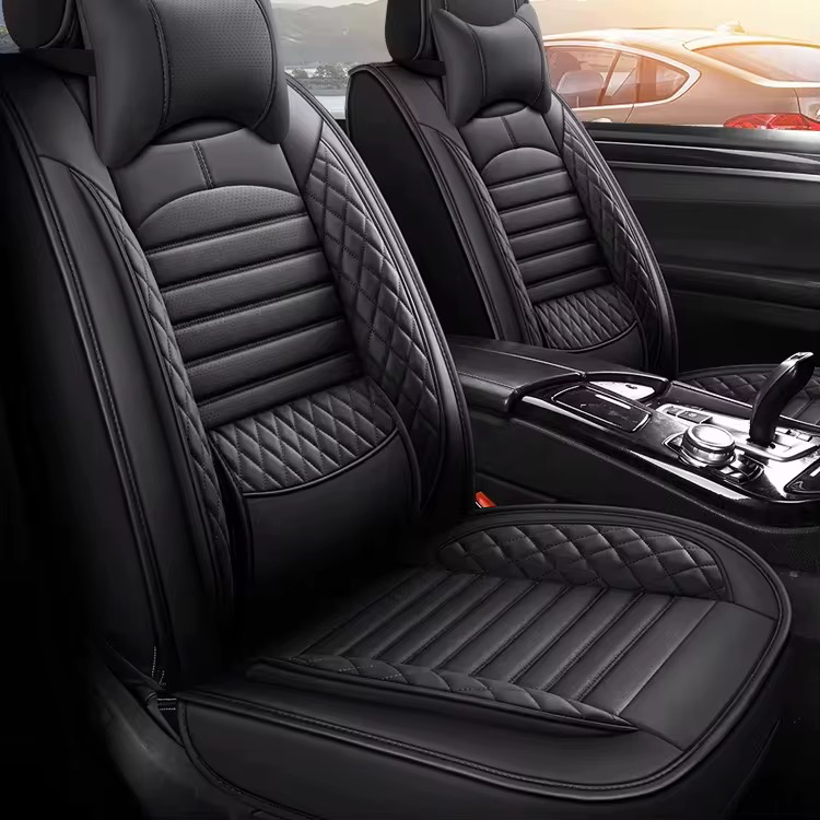 Leather Seat Cover - Black