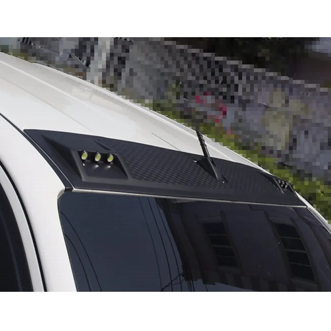 Roof Spoiler Black Trim With Light Pickup