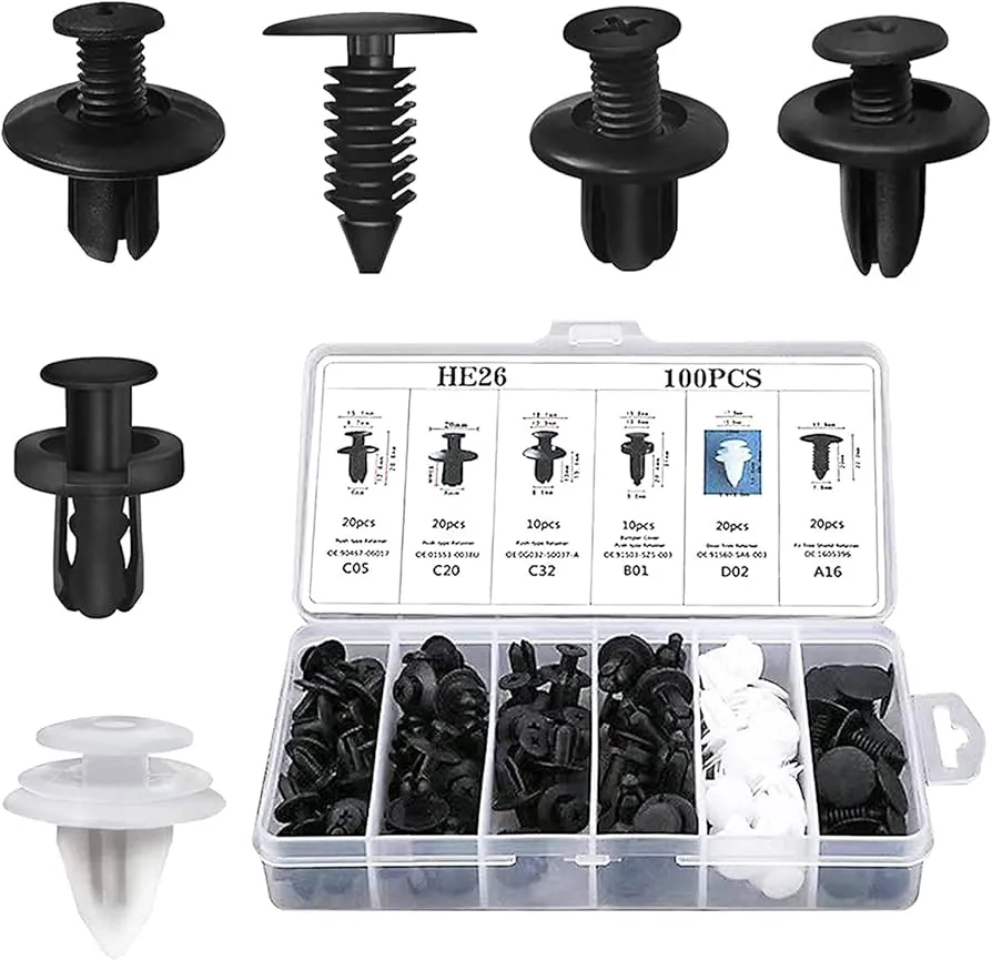 100pcs Universal  Car Clip Box