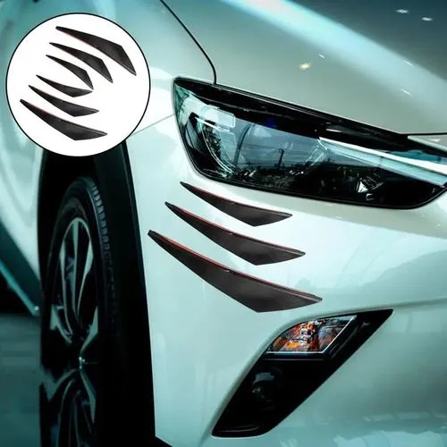 Bumper Fin Decoration  Black 6pcs