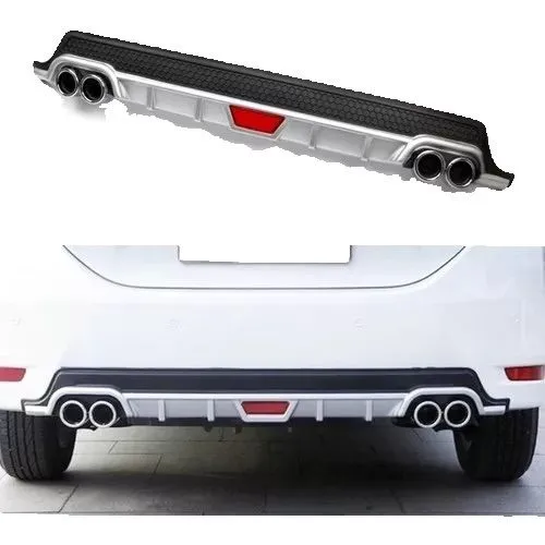 Car Rear Diffuser - Silver