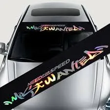 Windscreen Sticker- Most Wanted