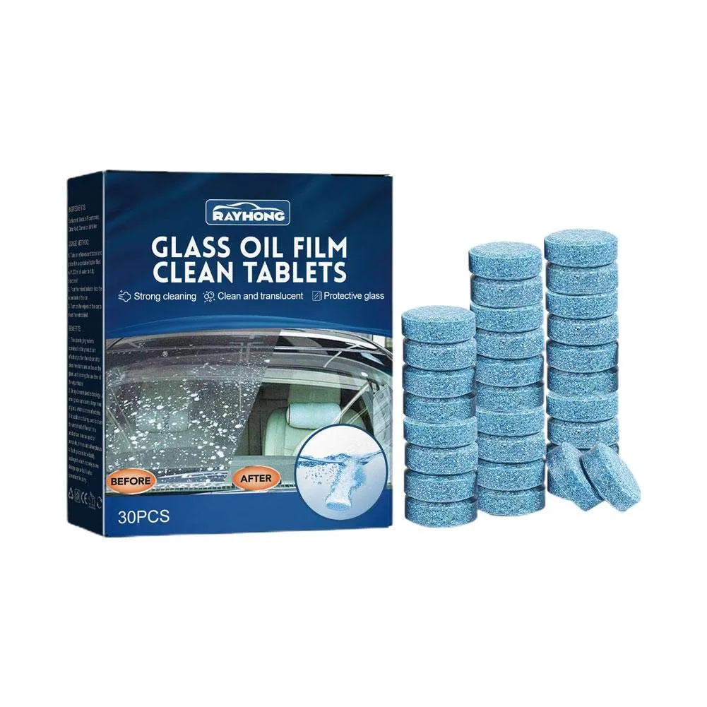 Glass Oil Film Cleaning Tablets 30pcs