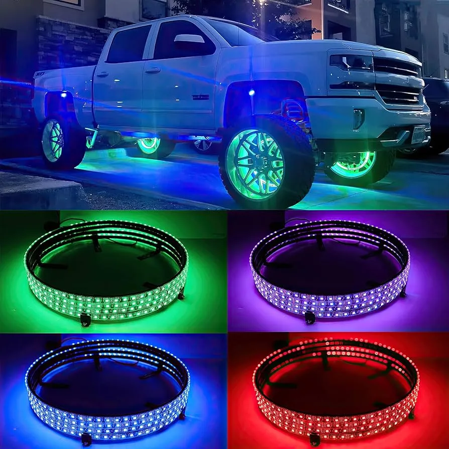 15.5" RGB LED Wheel Ring Lighting Kit
