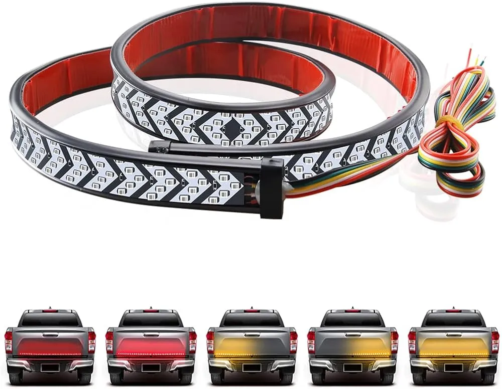 DRL Flexible Truck Tail Light Strip  -Brake and Turning Signal 120CM 12V