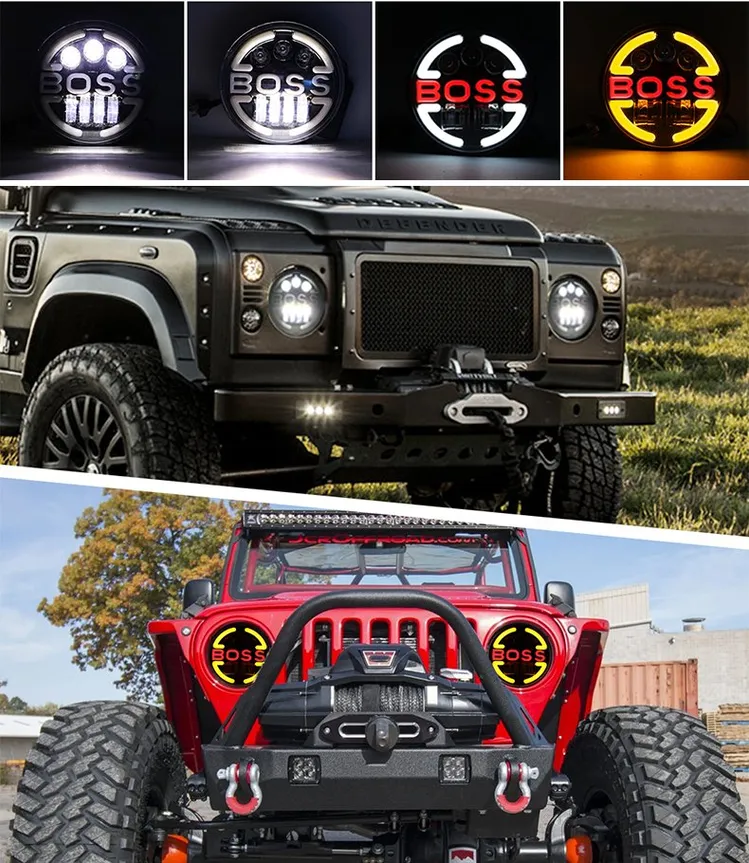 7 Inch Round Spotlights- Boss