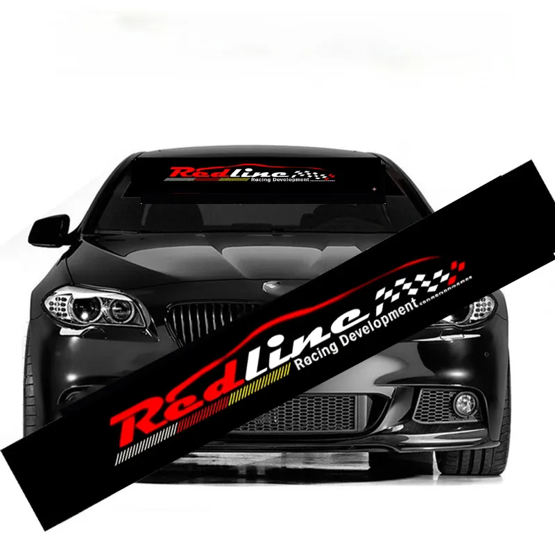 Windscreen Sticker- Red Line