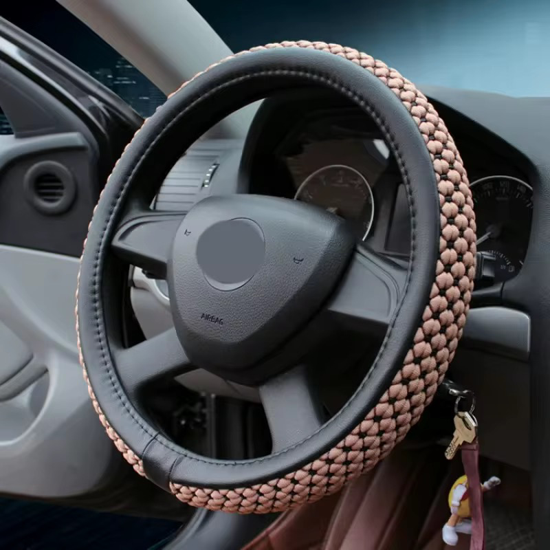Silk Steering Cover (Brown)