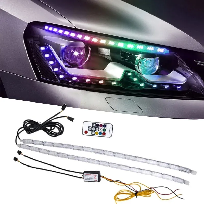 Crystal DRL HEADLIGHT STRIP LIGHT 60CM RGB