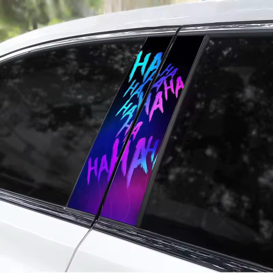 Door Pillar Sticker - HA HA HA