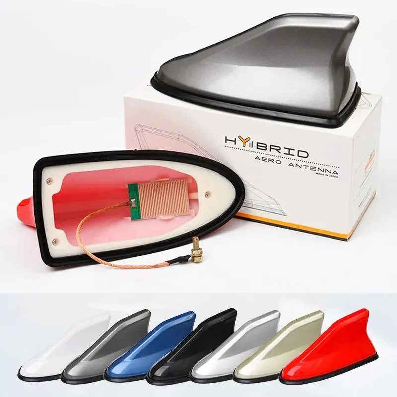 Car Roof Shark Fin Antenna (White)