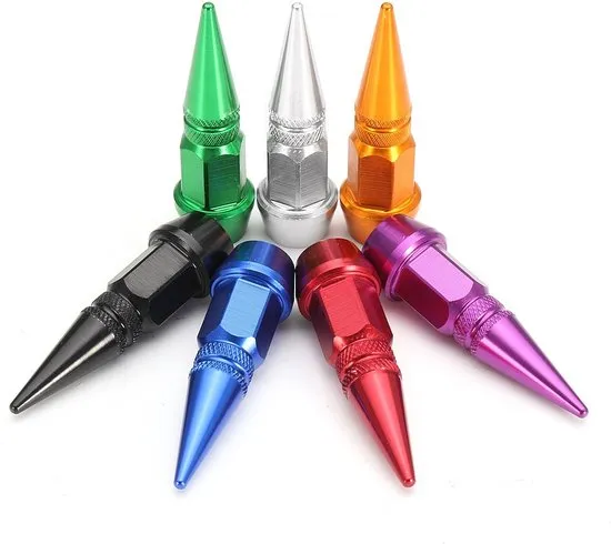 Tire Sharp Valve Cap 4pcs (Blue)