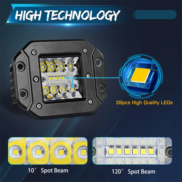 4.7" LED Replacement  Fog Lamp for Bulbar 84w
