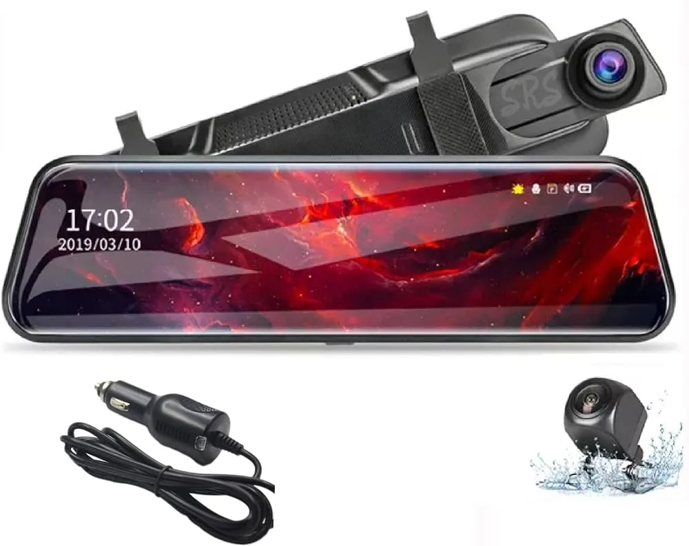 10inch Touchscreen Dashcam 2 Channel 1080p