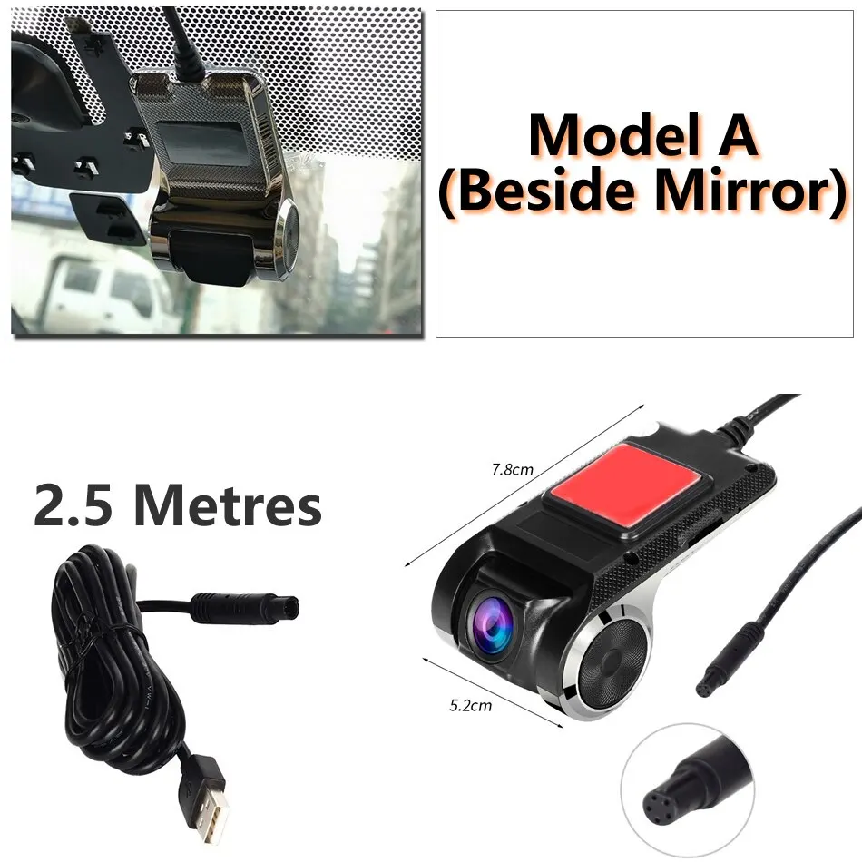 USB Dashcam for Android Radio1080p