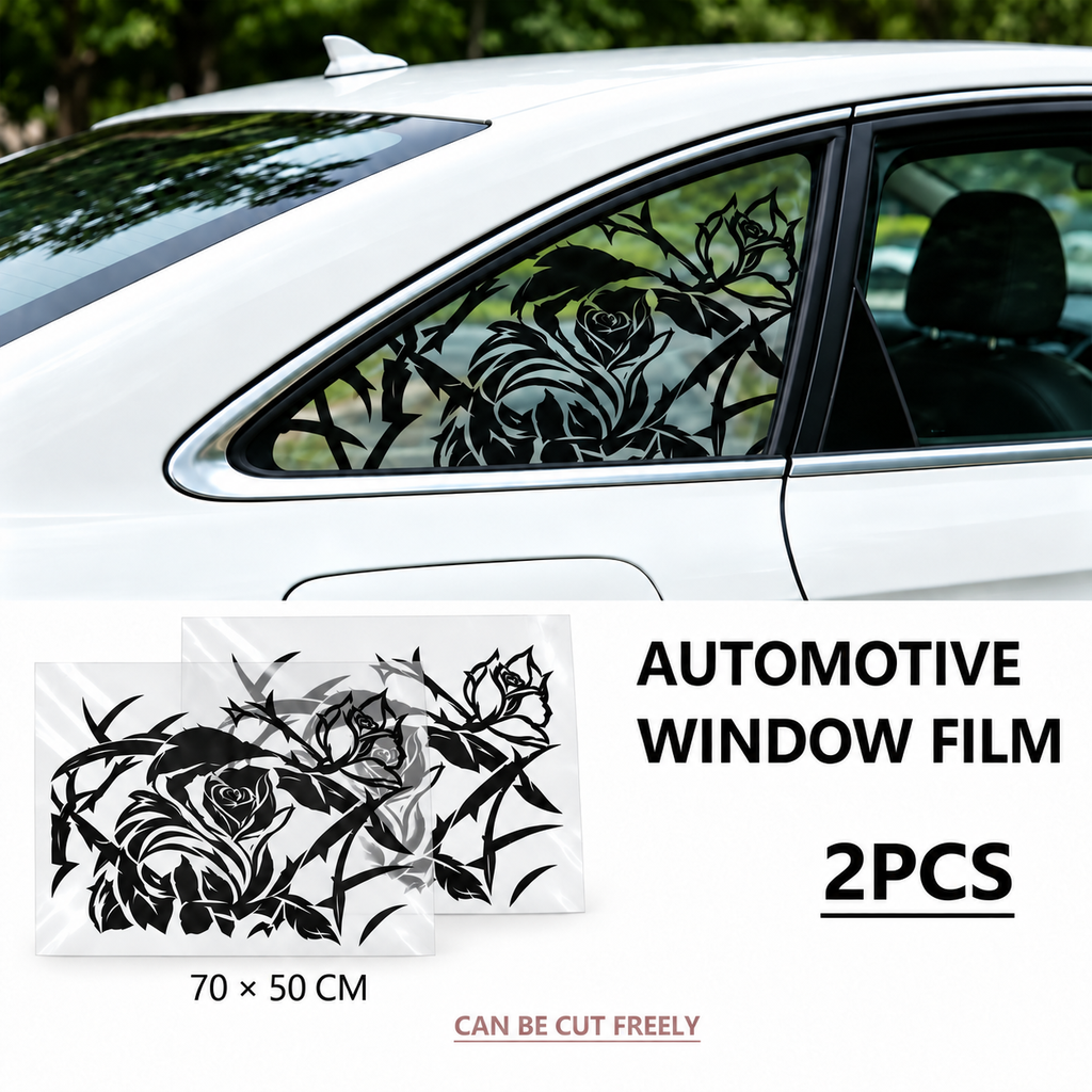 Car Window Sticker 70*50cm - Rose