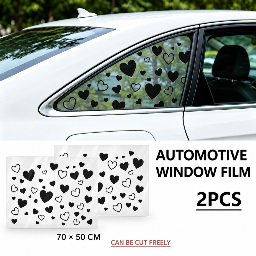 Car Window Sticker 70*50cm - Heart