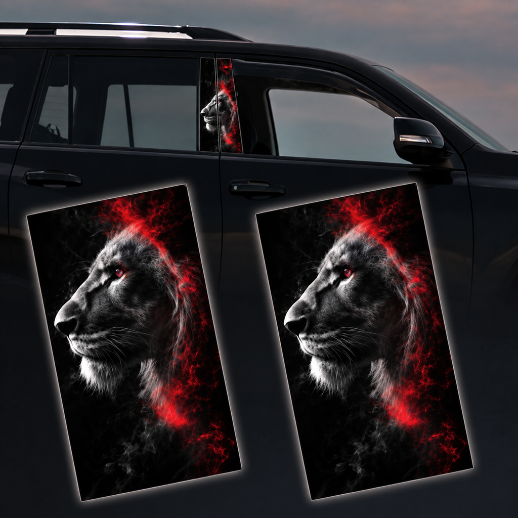 Door Pillar Sticker - Lion
